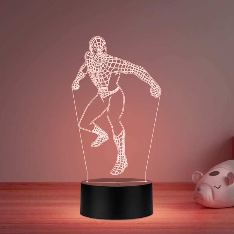 Spider-Man Across The Spider Verse Design Night Lamp with multicolored
